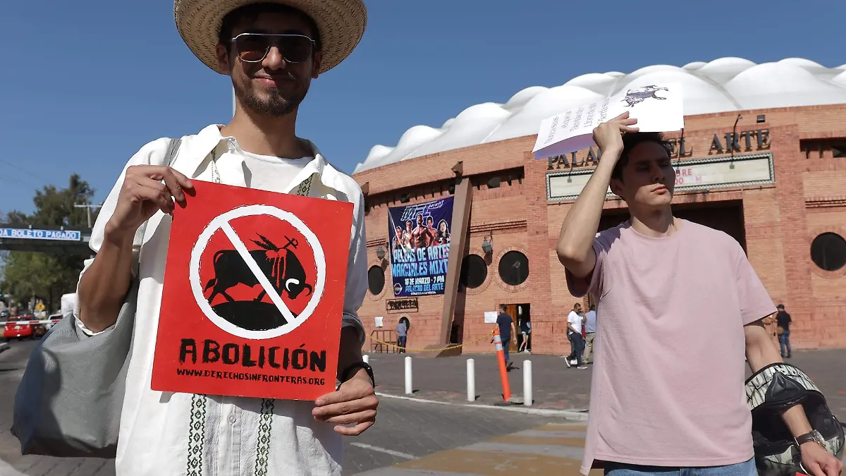 Manifestación contra tauromaquia